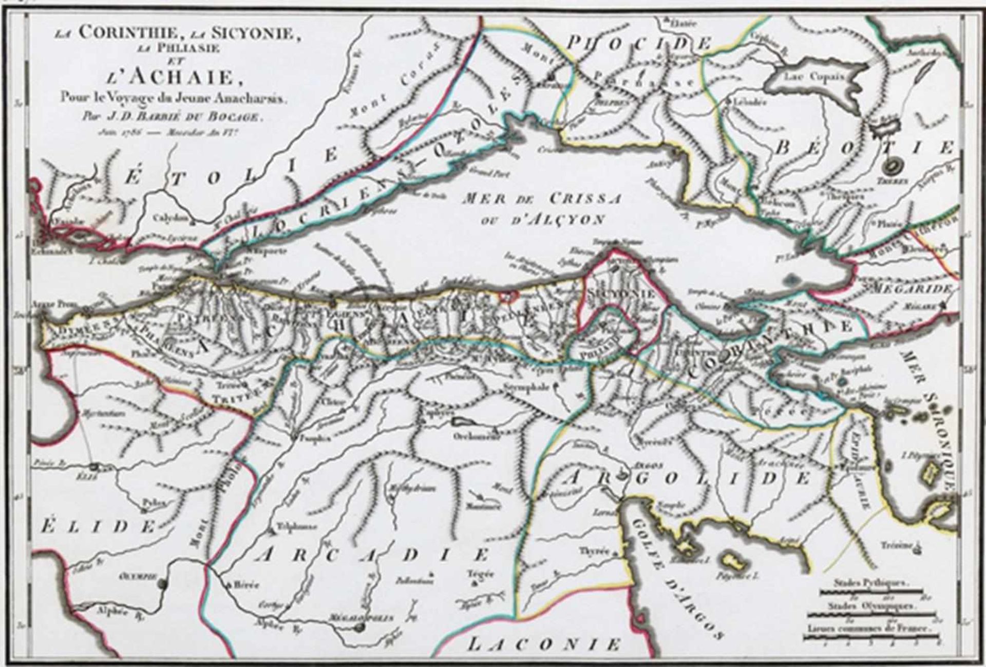 Barthelemy,J.J.Recueil de Cartes Geographiques, plans, vues, et medailles de l'ancienne Grece, - Image 3 of 3
