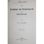 Bruck,E.Das Verfassungs- und Verwaltungsrecht von Elsaß-Lothringen. 3 Bde. Straßburg, Trübner 1908-