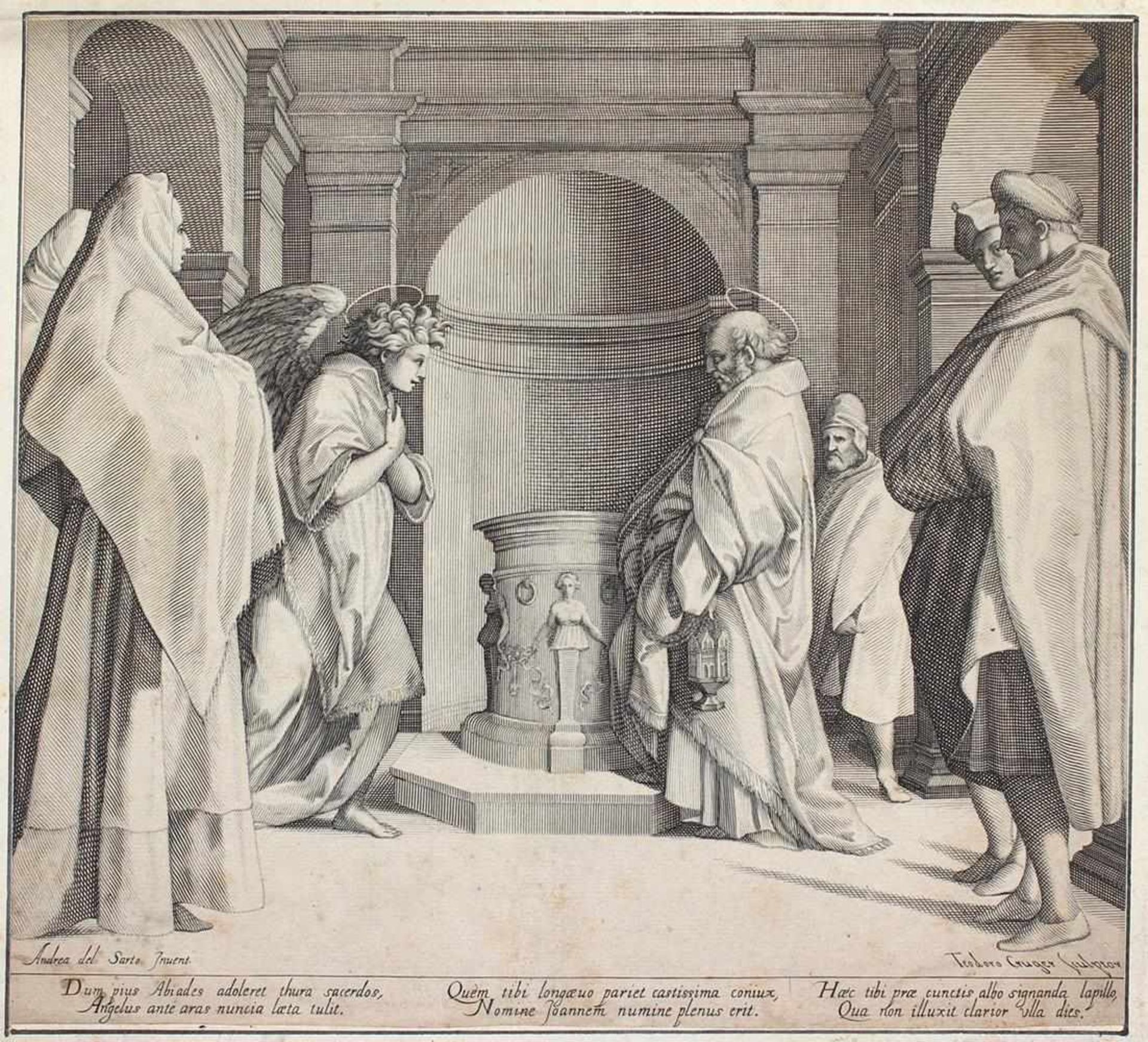 Crüger, Theodor (oder Dietrich Krüger,1575 Hamburg - Rom 1624 od. 1650). Der Erzengel Gabriel