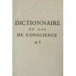 Pontas,J.Dictionnaire de cas de conscience, ou decisions des plus considerables... 2 Bde. Paris, für