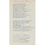 Schaeffers, Willi,Kabarettist und Schauspieler (1884-1962). Für Hermann Thimig 3.10.55. Gedicht zu