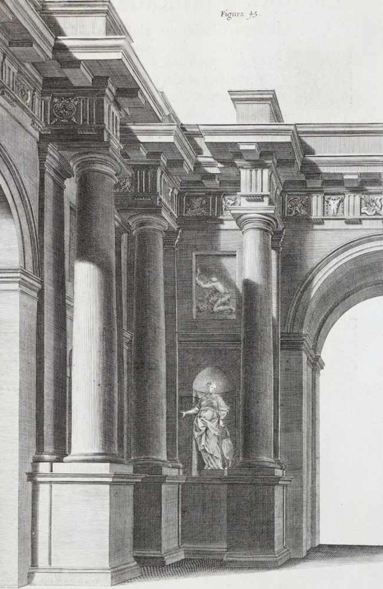 Pozzo,A.Perspectiva pictorum, et architectorum. - Prospettiva de' pittori et architetti. 2 Bde. Rom,
