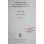 Klapp,O. u.a.Bibliographie der französischen Literaturwissenschaft. 49 Bde. u. Registerbd.