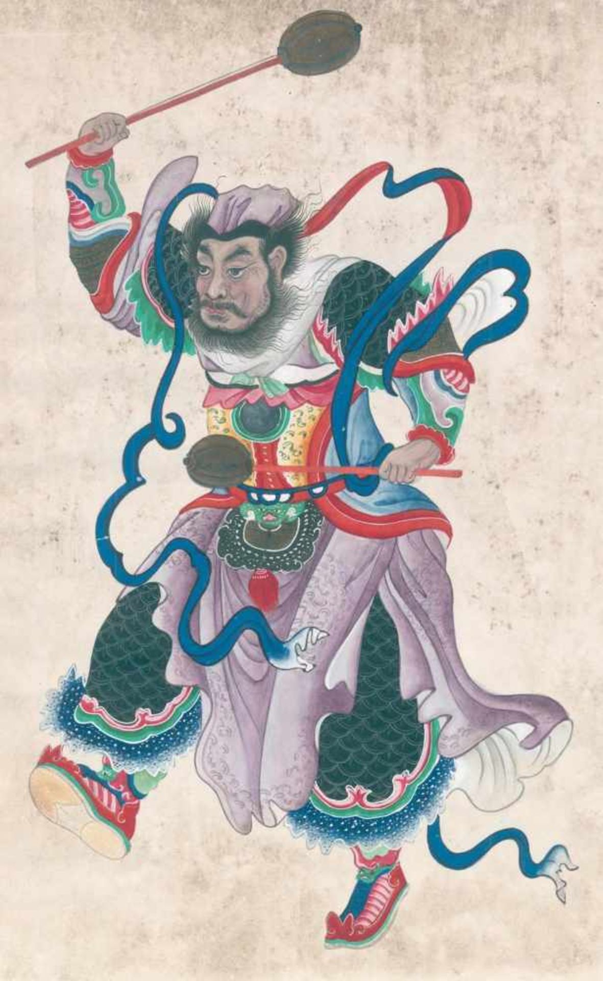 Vén yuen sßi.Feinste chin. Aquarellmalerei. China, ca. letztes Viertel d. 18. Jh. Blattgr. 35,3 x