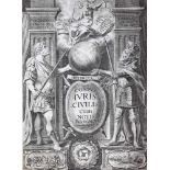 Gothofredus,D. (d.i. Godefroy).Corpus juris civilis in quatuor partes distinctum... Ffm., Wust 1688.