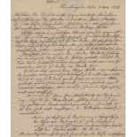 Soltau, Dietrich Wilhelm,Schriftsteller, Privatgelehrter u. Übersetzer (1745-1827). Eh. Brief mit