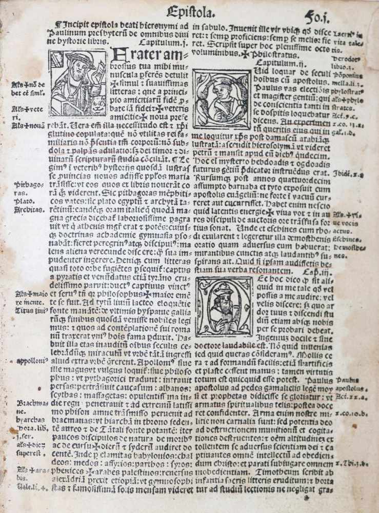 Biblia latina.(Biblia cum summarioru[m], apparatu pleno quadrupliciq[ue] repertorio insignita... - Image 2 of 2