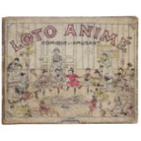 Lotto anime.Comique et amusant. Paris, MD (um 1870). 35 x 28 cm. 12 farb. lithogr. Taf. (je 21 x