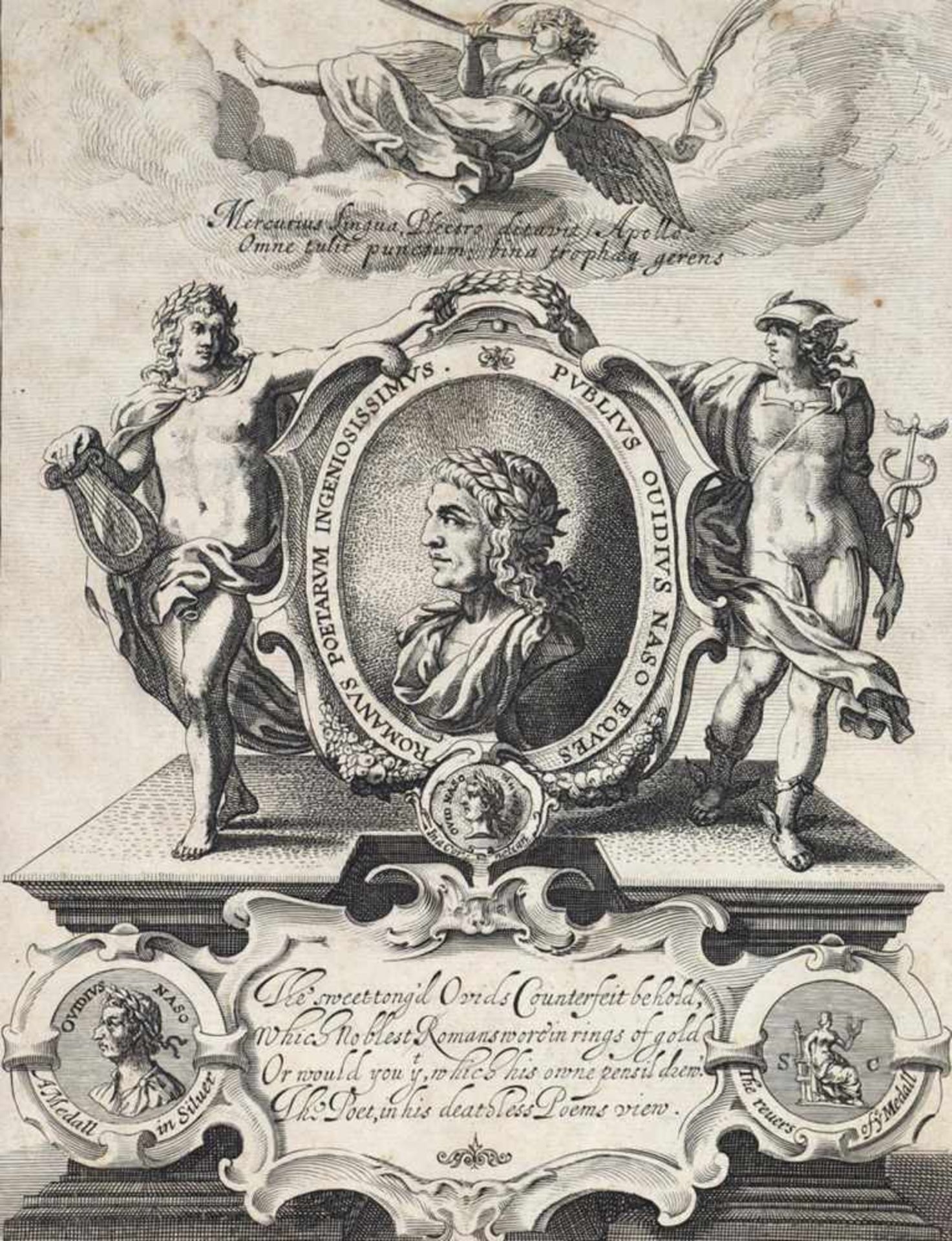 Bartoli, Pietro Santi(1635 Perugia - Rom 1700). Pluto auf seinem Wagen am Eingang zur Unterwelt, re.