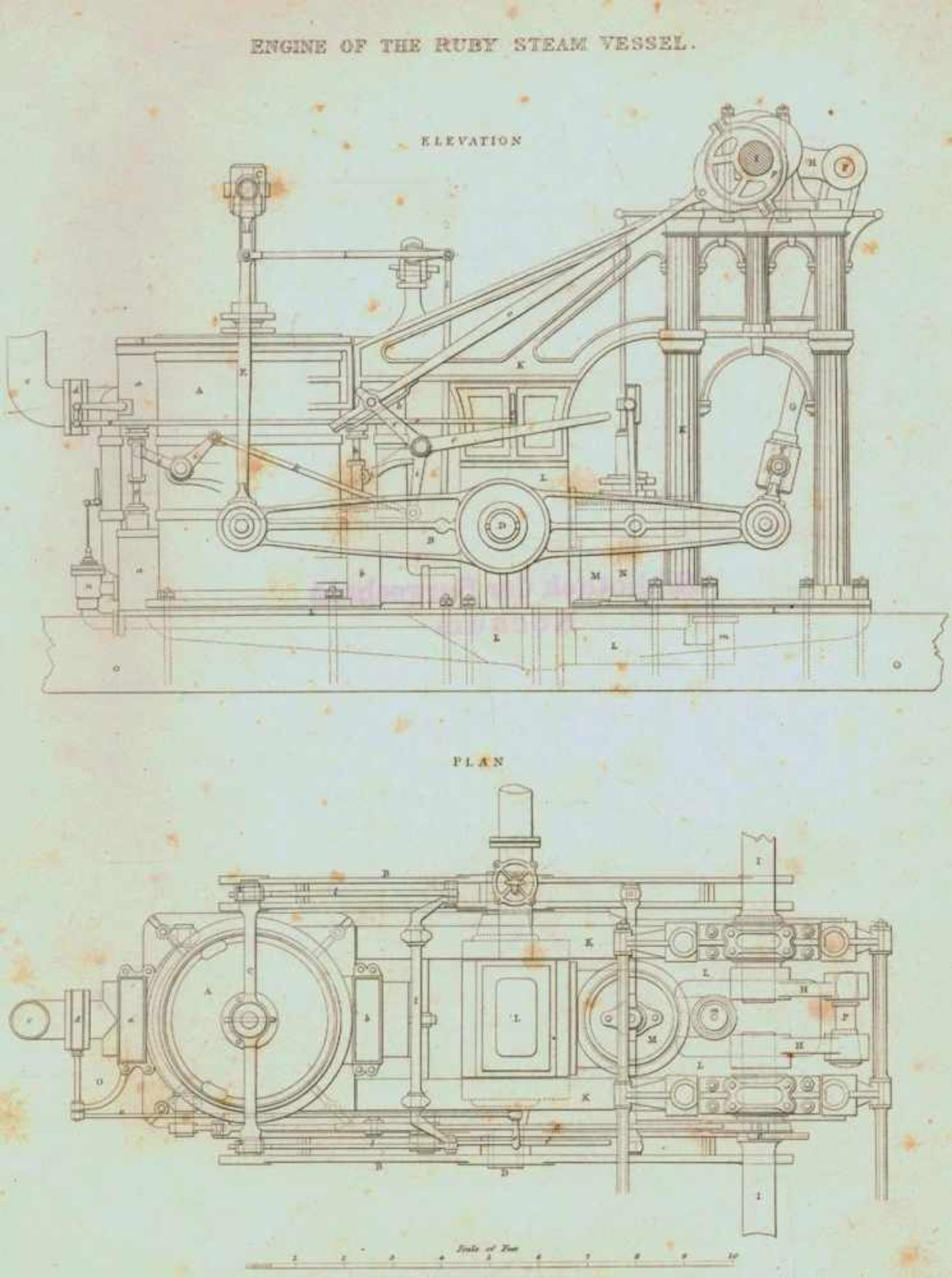Tredgold,T. u. W.S.B.Woolhouse.The Steam Engine... An investigation of its navigation, manufactures,