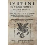 Justinus,(M.J.).Ex Trogi Pompeii historiis externis libri XXXXIIII. Venedig, Gryphius 1569. Mit 2