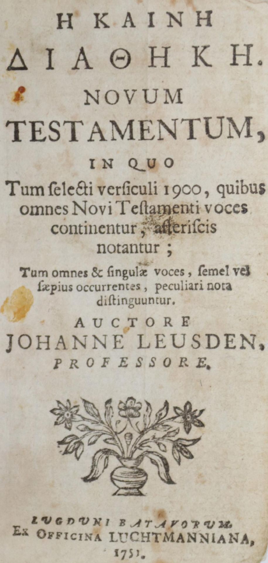 Basilius Magnus u. Gregor v. Nazianz.Epistolae graecae, nunquam ante editae. (Ed. V. Obsopoeus).