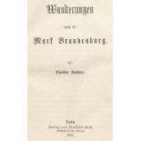 Fontane,T.Wanderungen durch die Mark Brandenburg. Bln., W.Hertz 1862. 11, 475 S. Lwd. d. Zt. m.