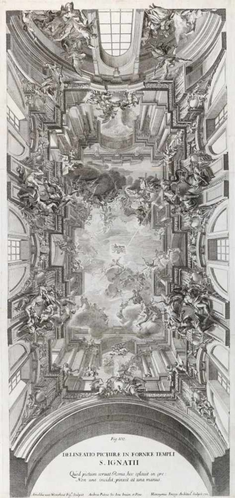 Pozzo,A.Perspectiva pictorum, et architectorum. - Prospettiva de' pittori et architetti. 2 Bde. Rom, - Bild 4 aus 4