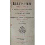 Breviarium Romanum.Sammlung von 4 Teilbänden. 8°-Gr.8°. Ldrbde. d. Zt. (Meist stärkere
