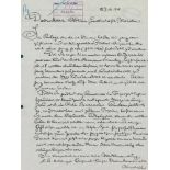 Hohlwein, Ludwig(1874-1945). E. Brief mit U., datiert 27.6.(19)24. 4°. An Doornkaart 'In Anlage
