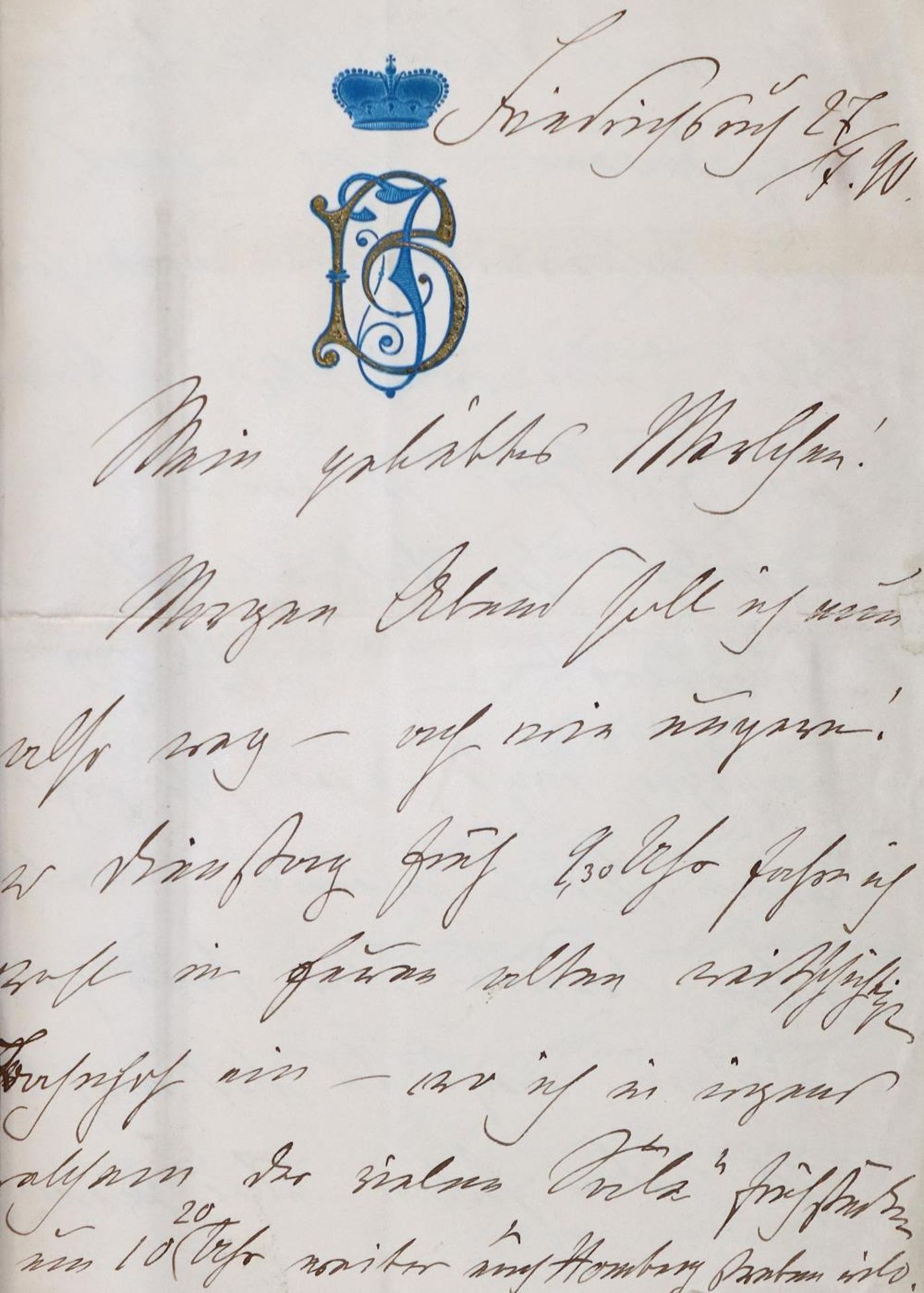 Bismarck, Johann von(1824-1894). Rückentitel: Briefe der Fürstin Bismarck (Johanna von Puttkamer, - Bild 9 aus 10