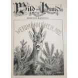 Wild und Hund.Illustrierte Jagdzeitung. 50 Bde. der Reihe. Bln., Parey 1895 (= Jg. 1)-1954. 4°.