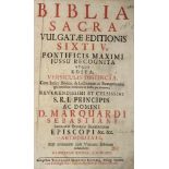 Biblia latina.Biblia sacra, vulgatae editionis Sixti V. Pontif. Max. jussu recognita atque edita,