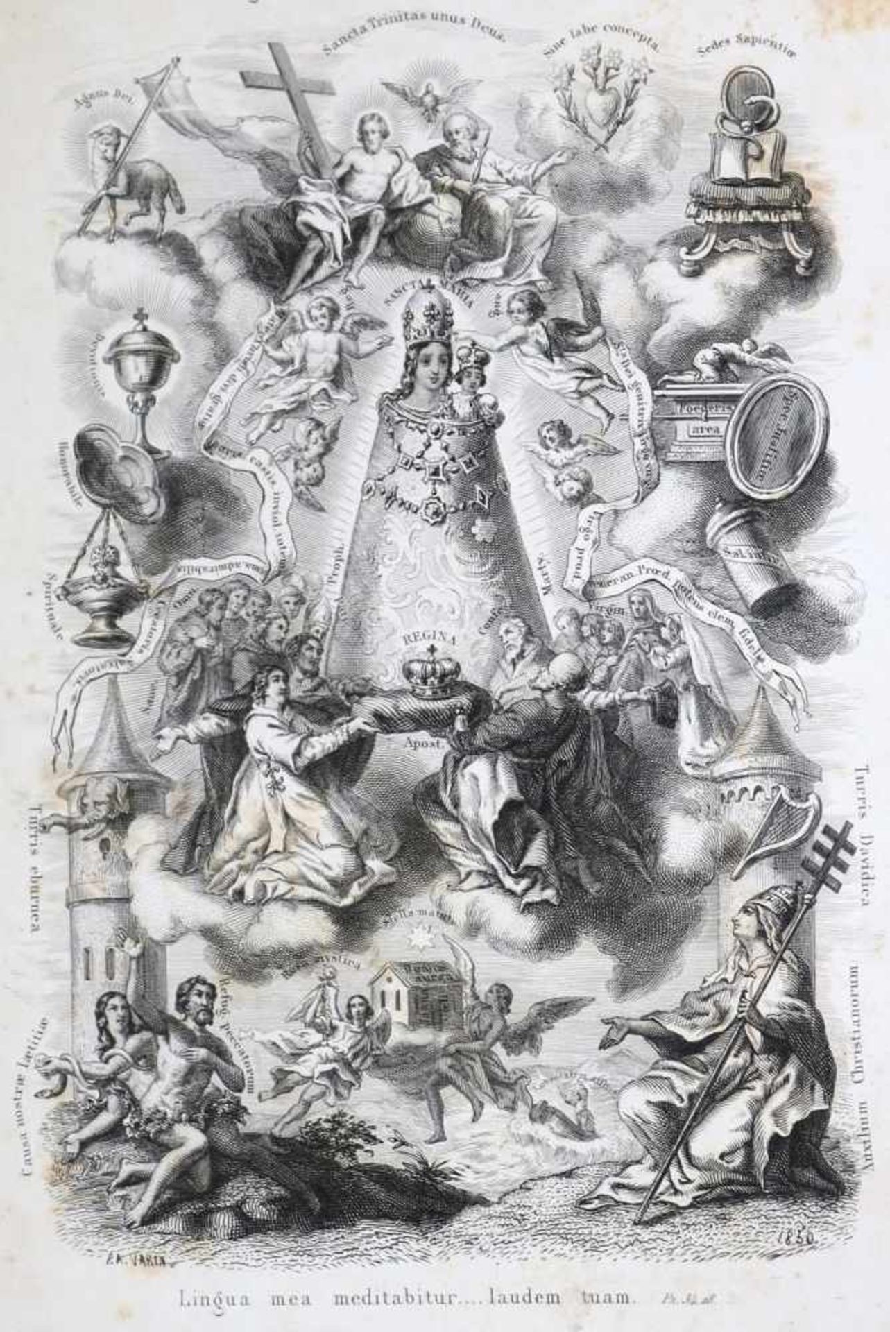 Barthe,E.Monument a la glorie de Marie. Litanies de la tres-sainte Vierge illustrees accompagnees de - Bild 2 aus 2