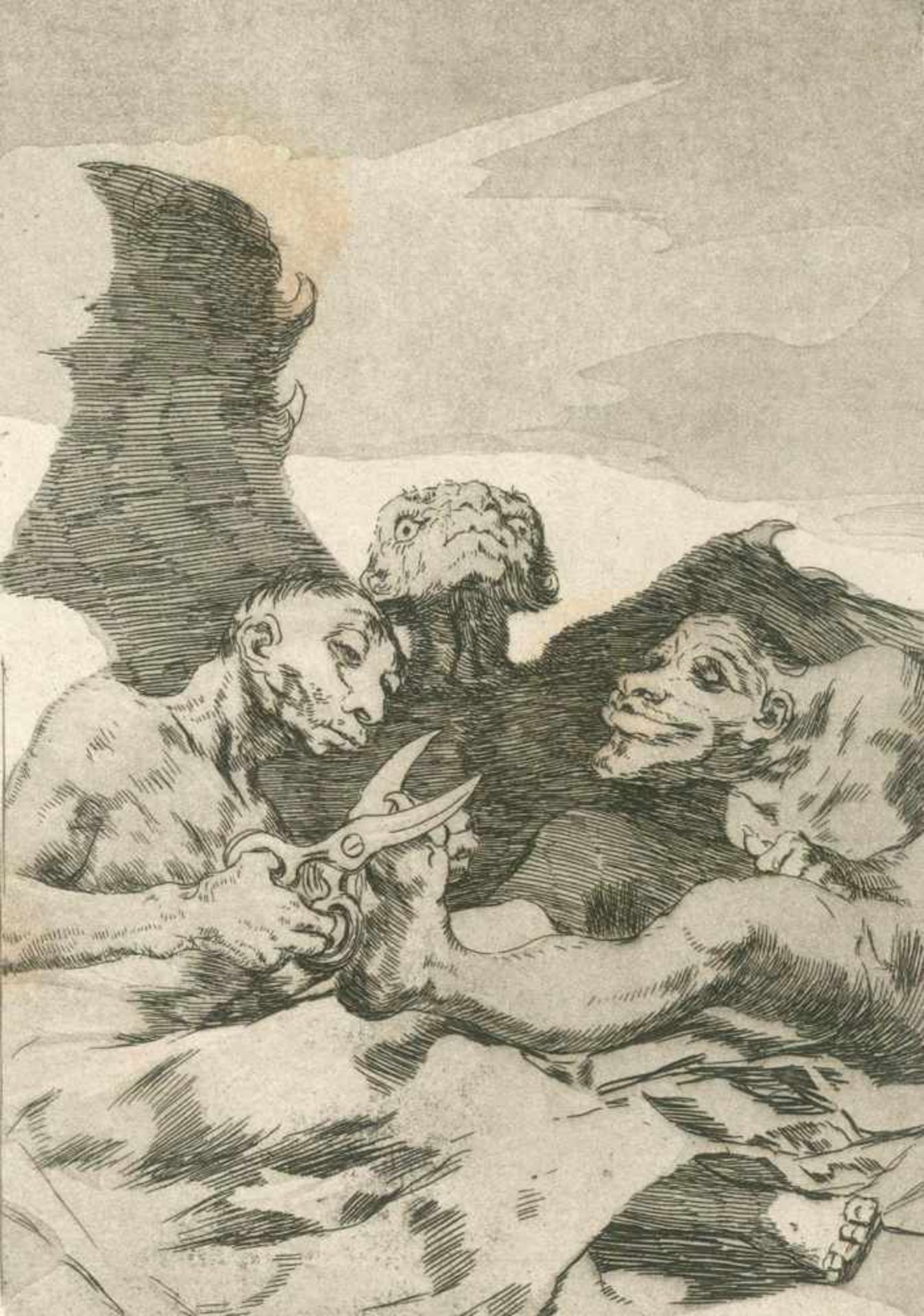 Goya, Francisco de(1746 Fuendetodos - Bordeaux 1828). Los Caprichos. 80 Radierungen mit Aquatinta in - Bild 10 aus 10