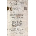 Hieronymus,S.Epistolae selectae et in libros tres distributae, opera D. Petri Canisii... Paris,