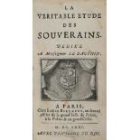 (Boursault,E.).La veritable etude des souverains. Dedie'e a monseigneur le Dauphin. Paris,