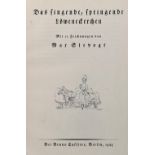 Slevogt,M.Fitchers Vogel. Ein Märchen. Bln., Cassirer 1923. Gr.4°. Mit 12 Lithogr. v. M.Slevogt.