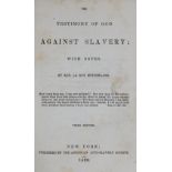 Sunderland,L.The Testimony of God against Slavery, with notes. 3. ed. New York, American Anti-