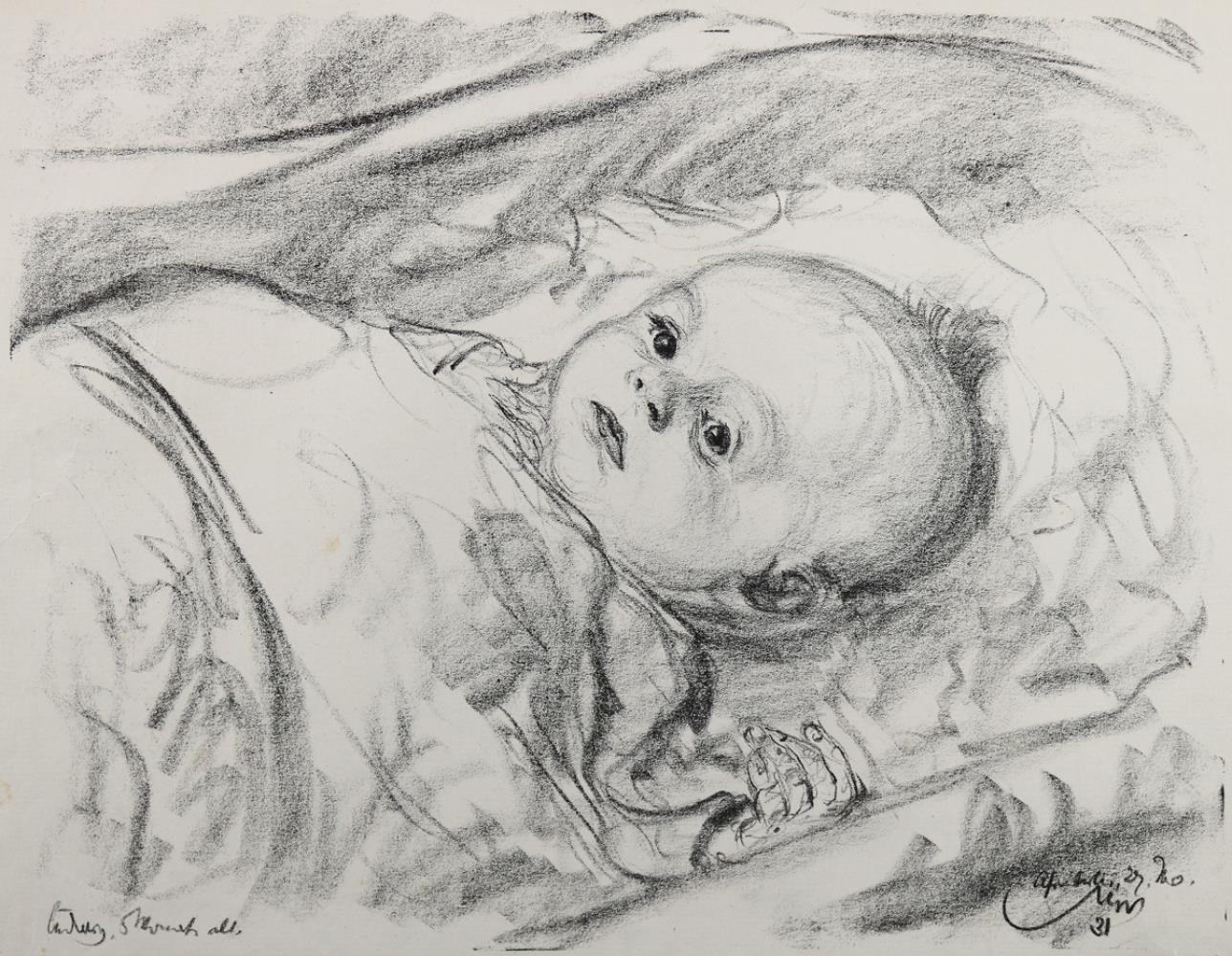 Stumpp, Emil(1886 Neckarzimmern - Stuhm 1941). 18 Bl. mit Portraits. Lithographien ca. 1921-32. Gr.