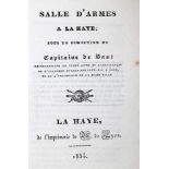 Sammelbandvon 7 Werken in französischer Sprache zum Thema Duell u. duellieren. 1614-1834. Hlwd. d.