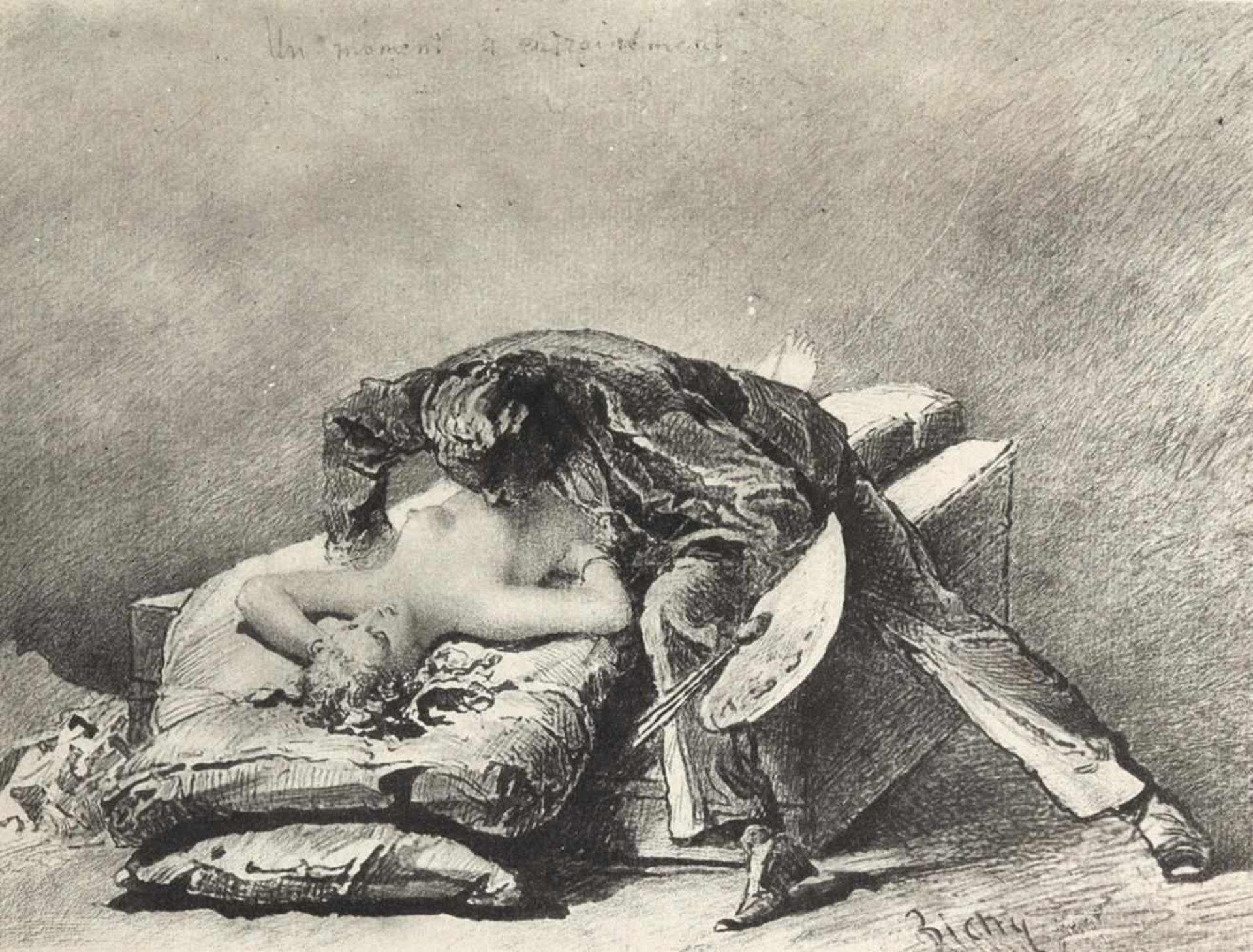 Zichy, Mihaly von(1827 Zala - Petersburg 1906). 12 Bl. Heliogravuren mit erotischen Darstellungen. - Image 2 of 2
