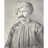 Suhr, Christoph(1771 Hamburg 1842). 'Ismail Gibraltar'. Lithographie. 1819. 24 x 19,5 cm. Mit