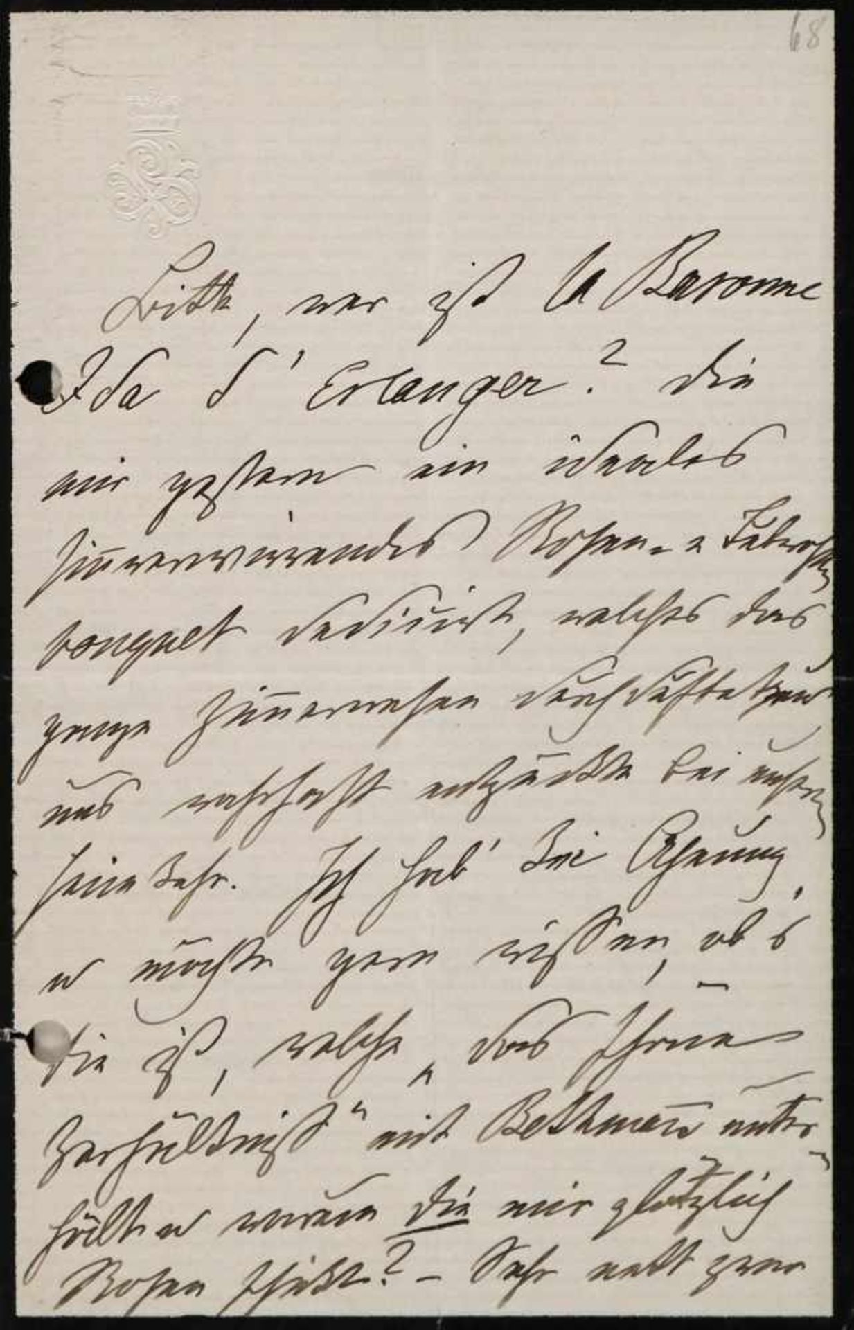 Bismarck, Johann von(1824-1894). Rückentitel: Briefe der Fürstin Bismarck (Johanna von Puttkamer, - Bild 3 aus 10