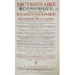 Chomel,N.Dictionnaire oeconomique ... 4. ed. 1. Tl. (A-L; von 2 Tle. u. 2 Suppl.). 1741. Fol. Mit