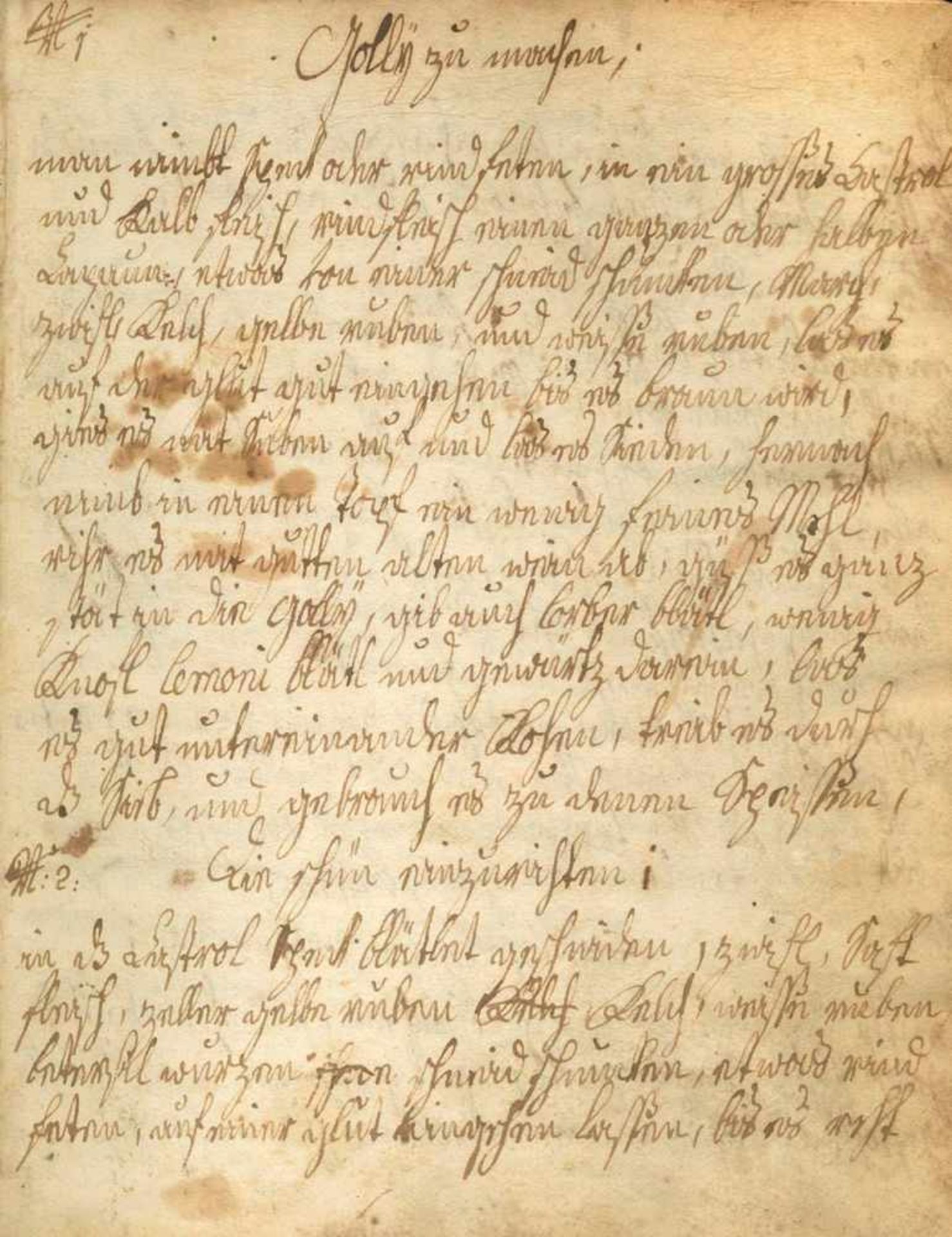 Koch Buch der Maria Elisabetha Guglingehörig 1766 (Deckeltit.). Handschrift auf Papier.