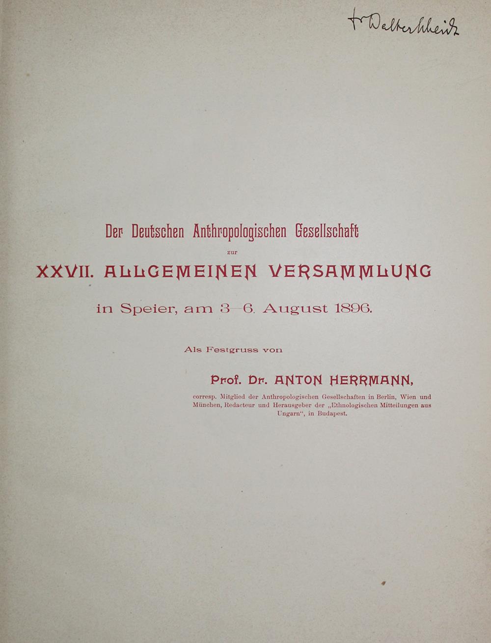 Ungarn.Ergebnisse der in Ungarn am 31. Jänner 1893 durchgeführten Zigeuner-Conscription, i.A. des