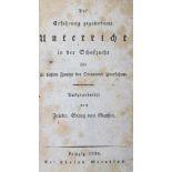 Graffen,F.G.v.Auf Erfahrung gegründeter Unterricht in der Schafzucht. Lpz., Wienbrack 1824. Mit 1