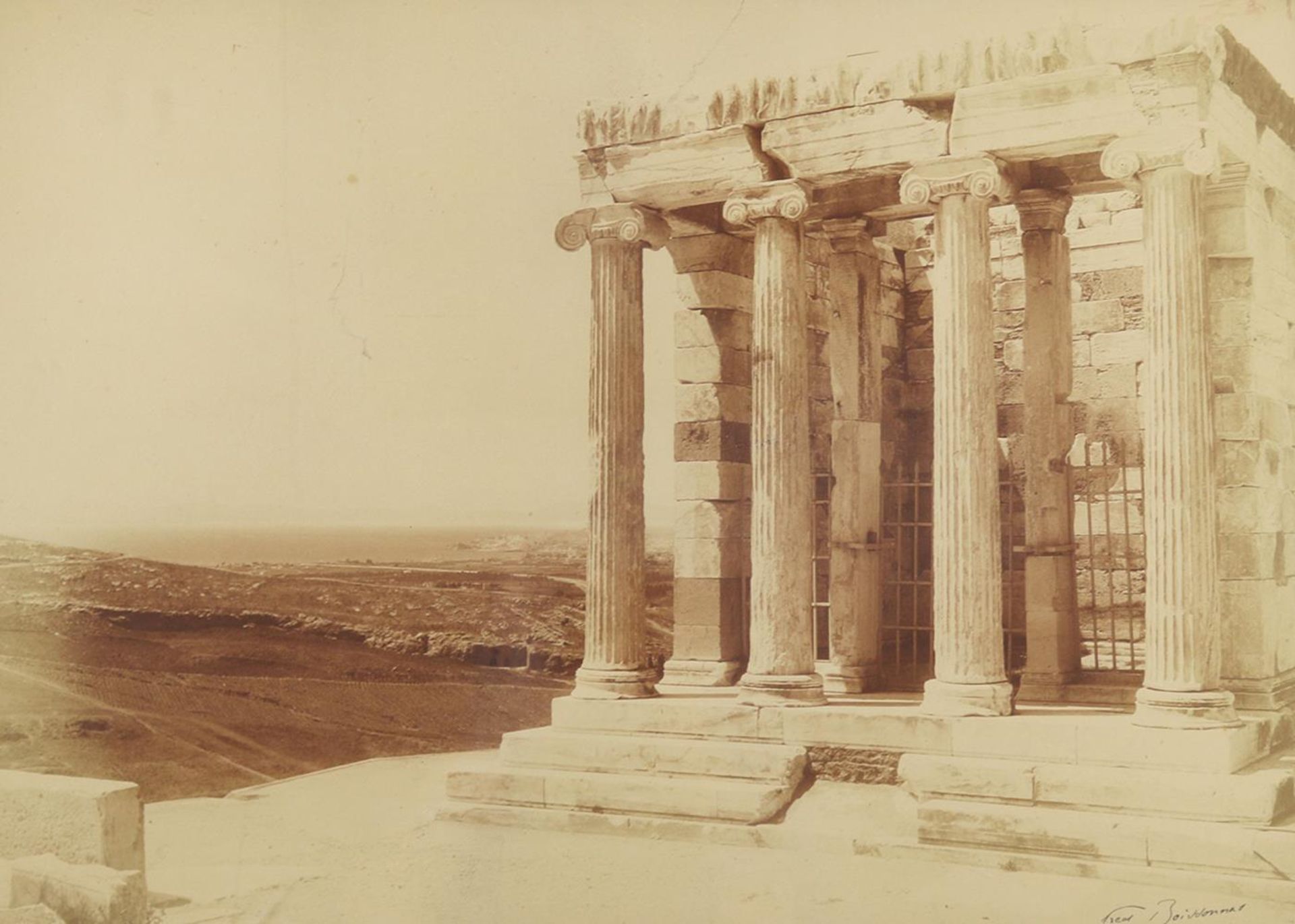 Boissonnas, Frederic(1858 Genf 1946). Der Tempel der Athena Nike oder Tempel der Nike Apteros.