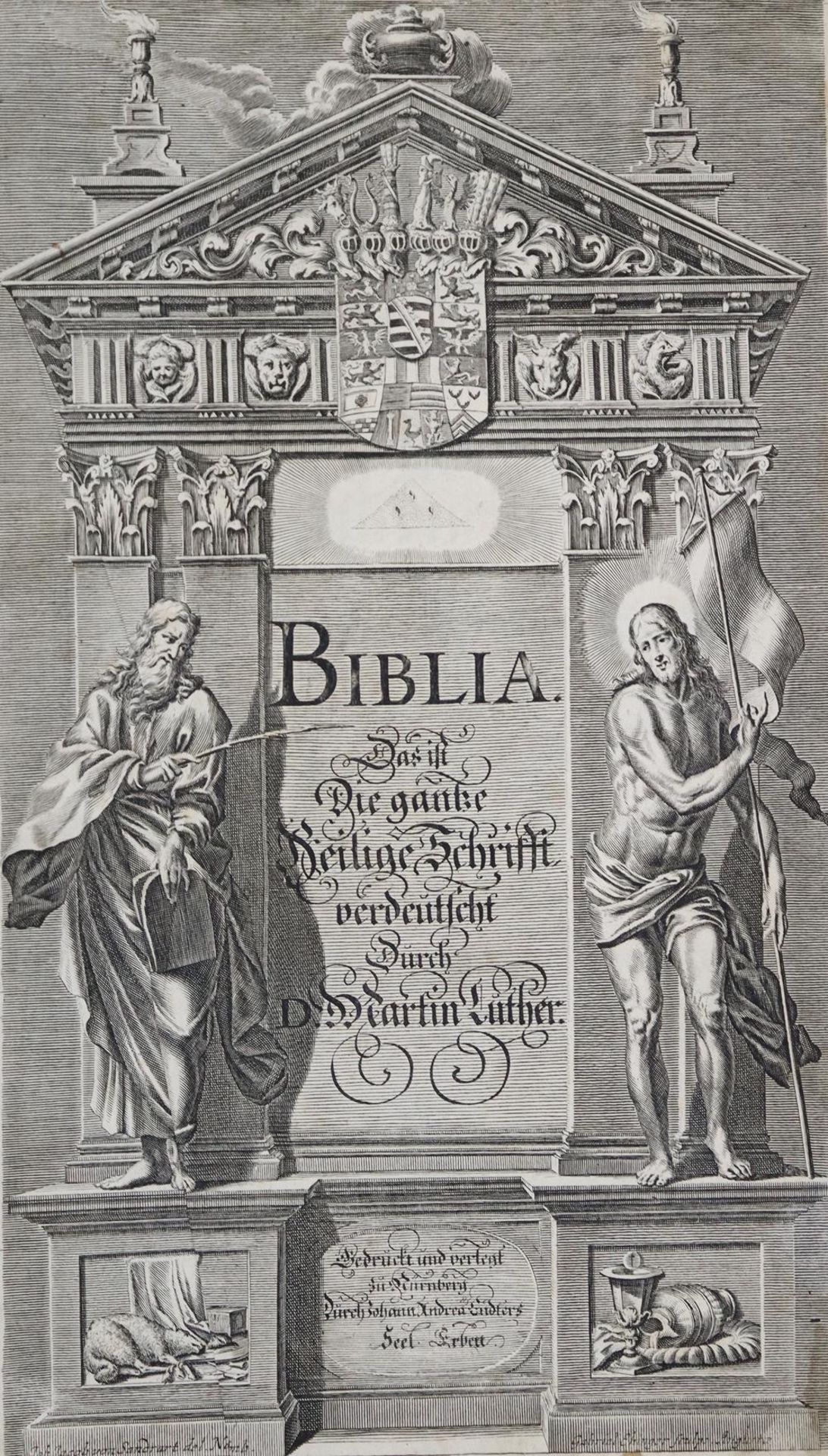 Biblia germanica.Biblia, das ist: Die gantze Heilige Schrift, Altes und Neues Testaments.