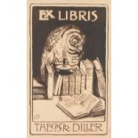 Exlibris.Exlibris. Sammlung von 105 Exlibris. Versch. Techniken, Künstler u. Formate,Exlib