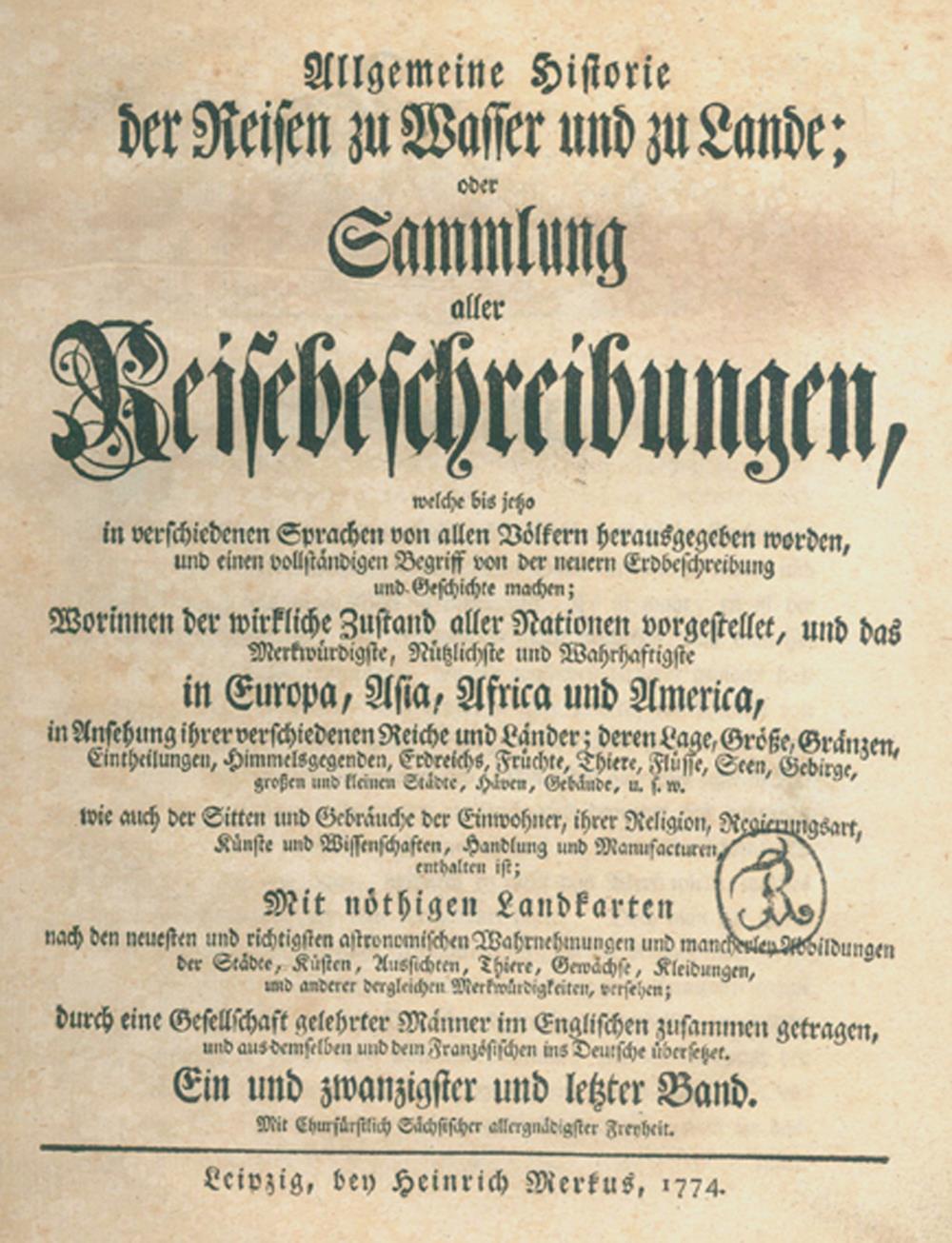 (Schwabe,J.J., Hrsg.).(Schwabe,J.J., Hrsg.). Allgemeine Historie der Reisen zu Wasser u(Sch - Image 2 of 2