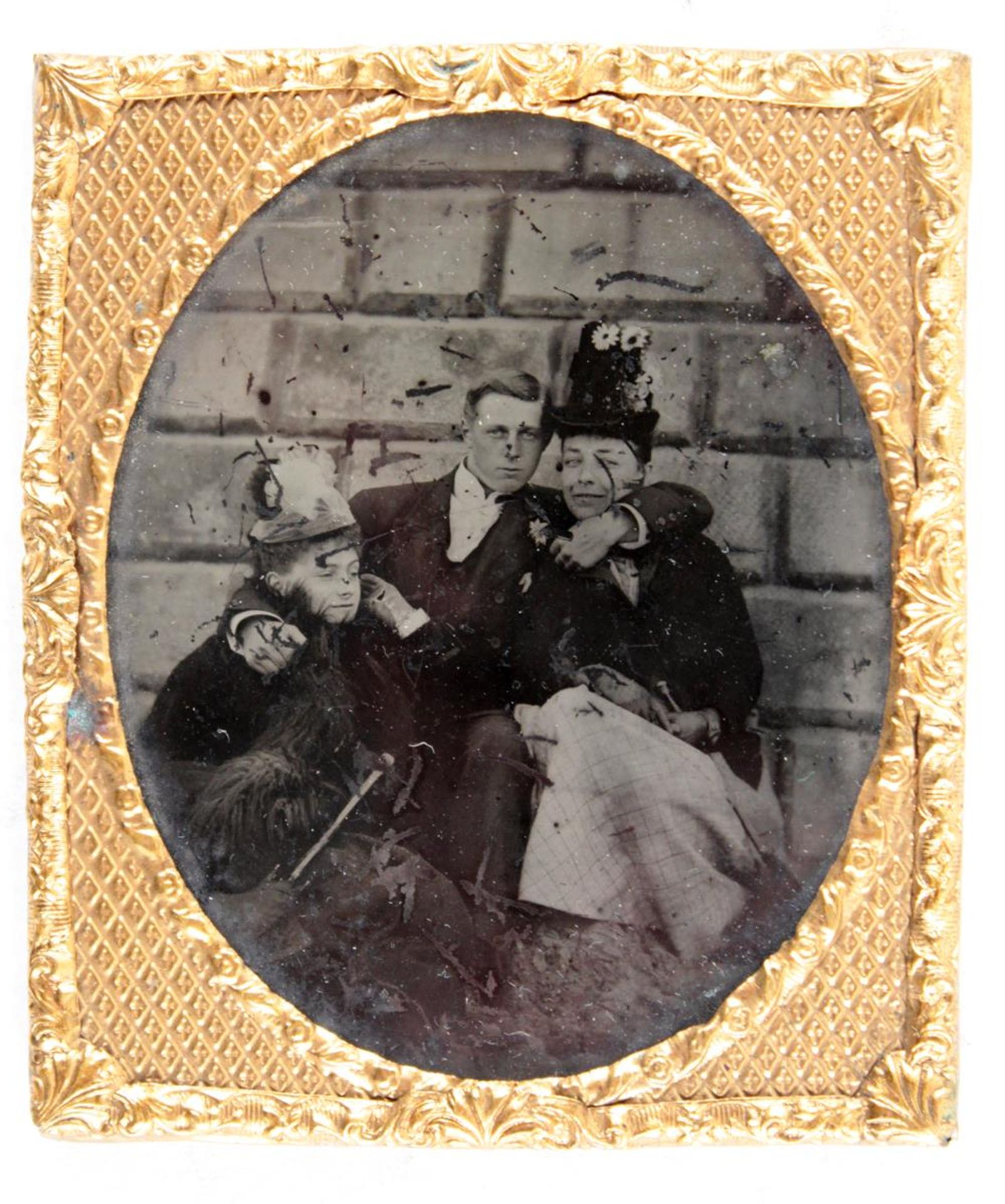 Daguerreotypie, um 1850.Daguerreotypie, um 1850. Portrait eines Mannes in mittlerem AltDagu
