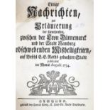 SammelbandSammelband mit 8 Schriften. Meist o.O., ca. 1734. Ldr. d. Zt. mit Rsch. (BeriSamm