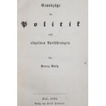 Waitz,G.Waitz,G. Grundzüge der Politik nebst einzelnen Ausführungen. Kiel, Homann, 18Wait
