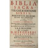 Biblia latina.Biblia latina. Biblia sacra, vulgatae editionis Sixti V. Pontif. Max. jusBibl