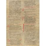 Antiphonar.Antiphonar. Beidseit. beschrieb. Bl. aus einer latein. Notenhandschrift aufAntip