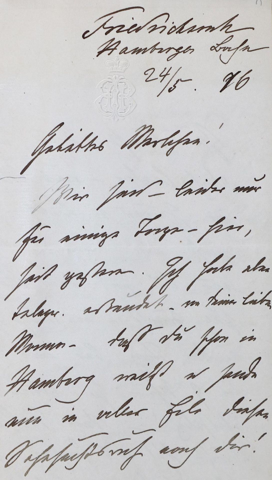 Bismarck, Johann vonBismarck, Johann von (1824-1894). Rückentitel: Briefe der FürstinBism - Bild 4 aus 10