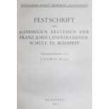 Blau,L. (Hrsg.).Blau,L. (Hrsg.). Festschrift zum 50-jährigen Bestehen der Franz-JosefBlau,