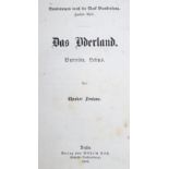 Fontane,T.Fontane,T. Das Oderland. Barnim. Lebus. Berlin, Hertz, 1863. 5, 548 S. Hldr.Fonta
